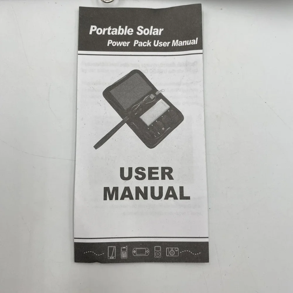 Portable Solar Power Bank Charger Kit Multi Tip USB Cell Phone MP3 Camera Travel